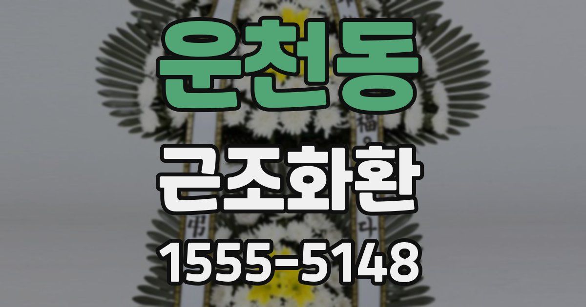 운천동 근조화환
