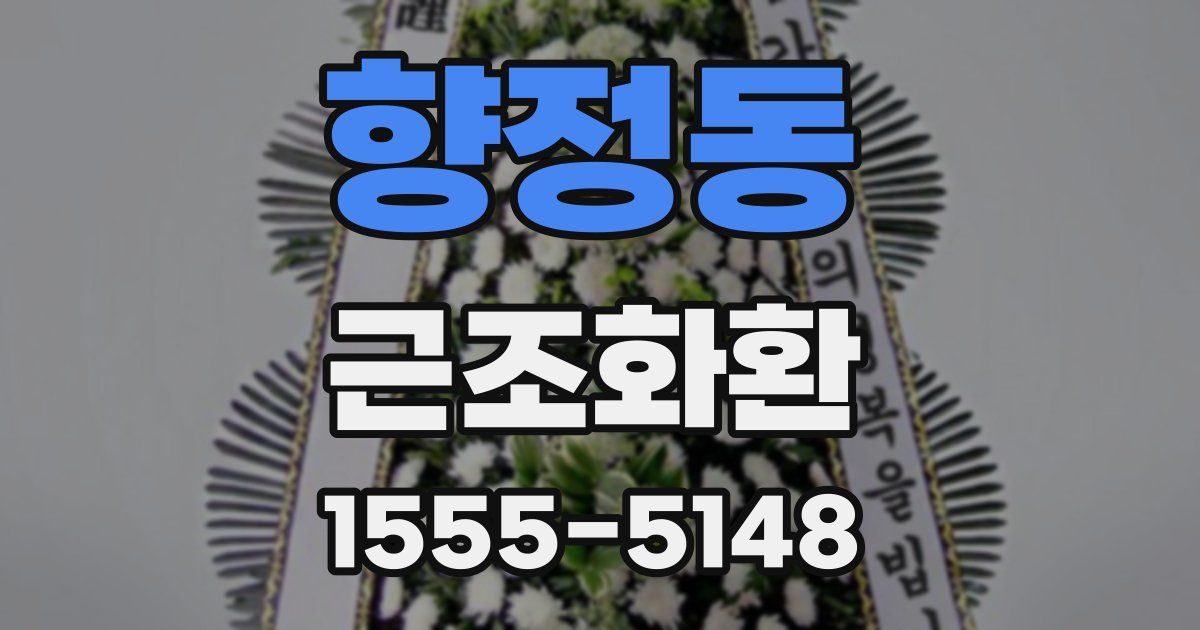 향정동 근조화환