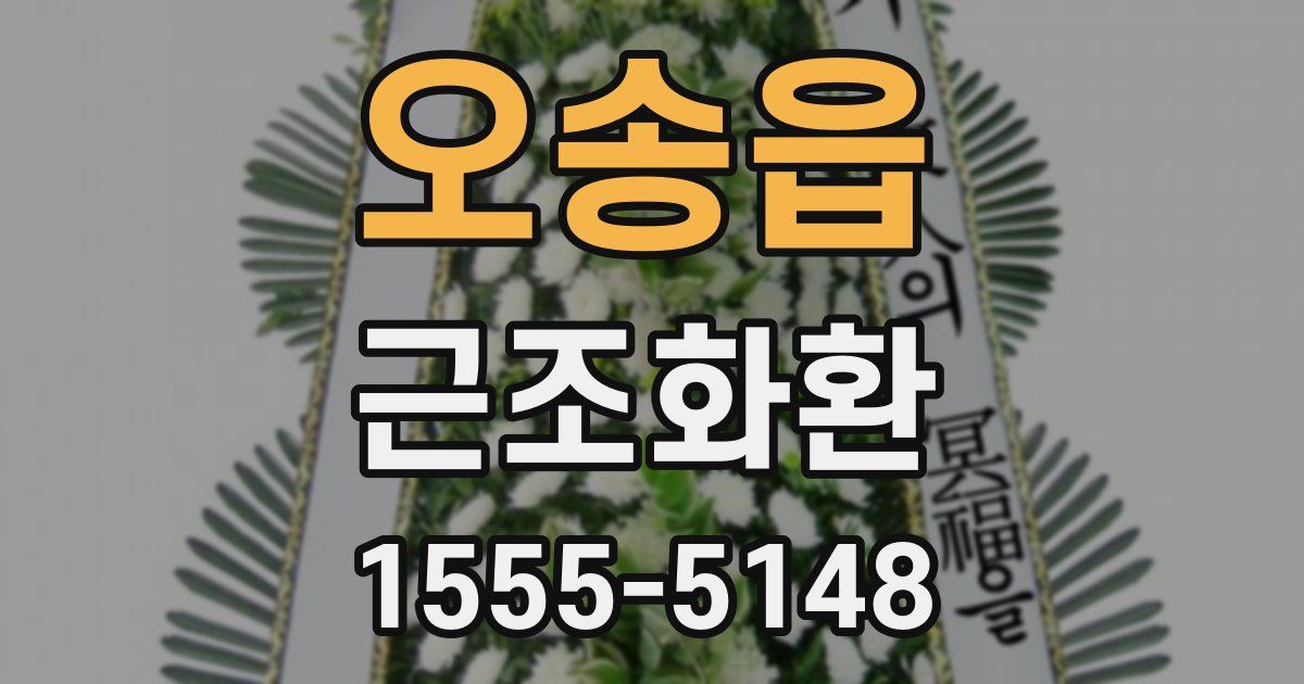오송읍 근조화환