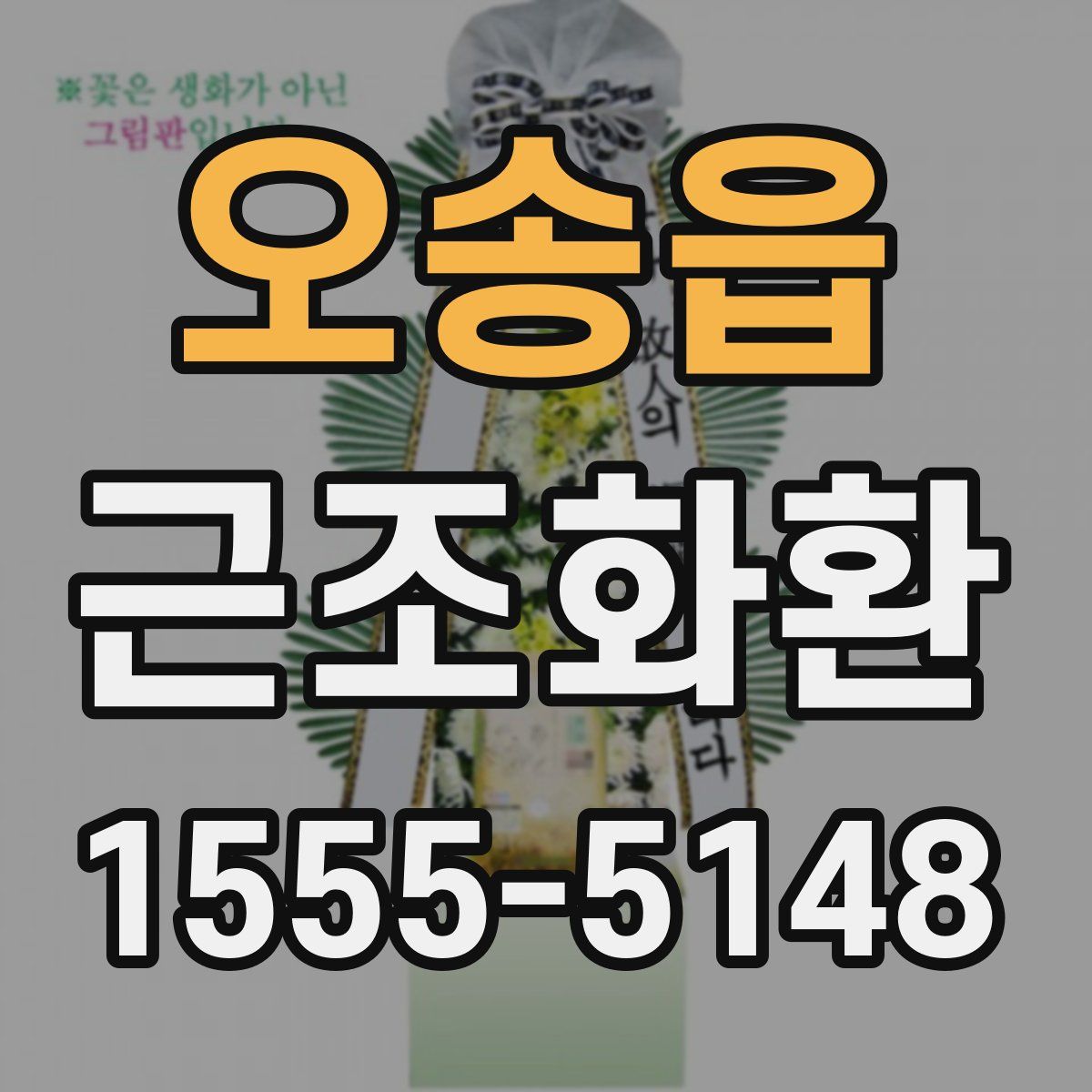 오송읍 근조화환