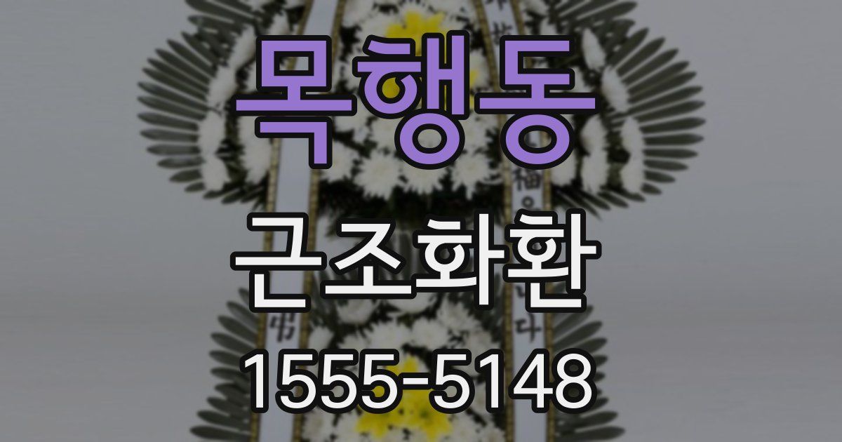 목행동 근조화환