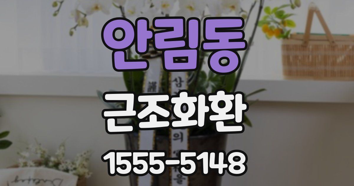 안림동 근조화환