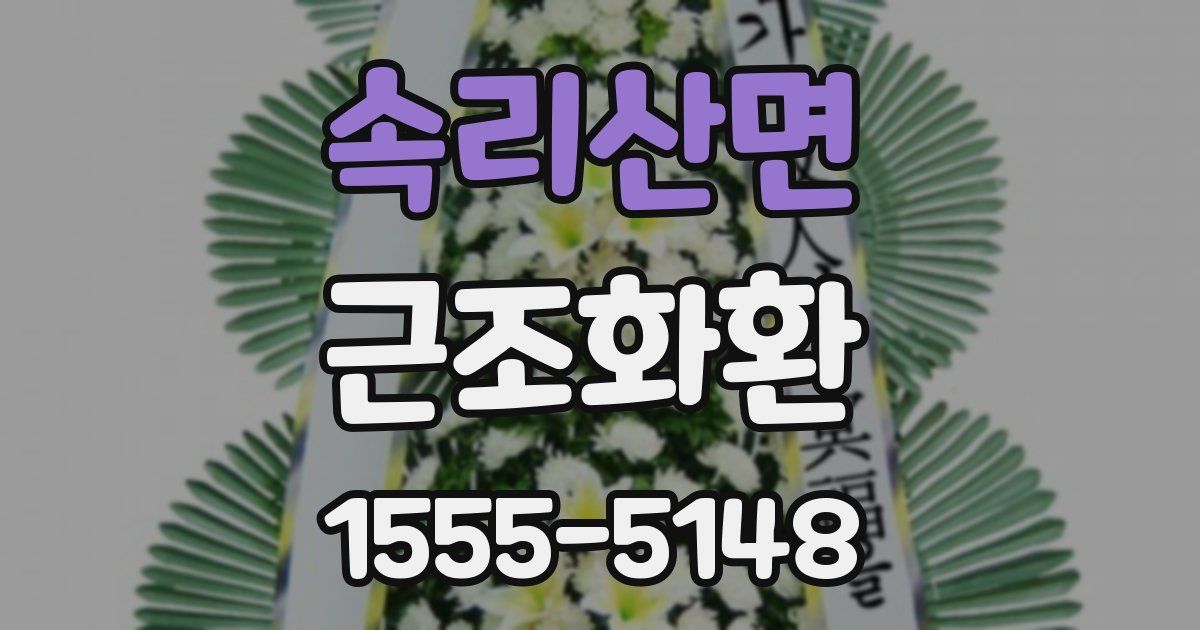 속리산면 근조화환