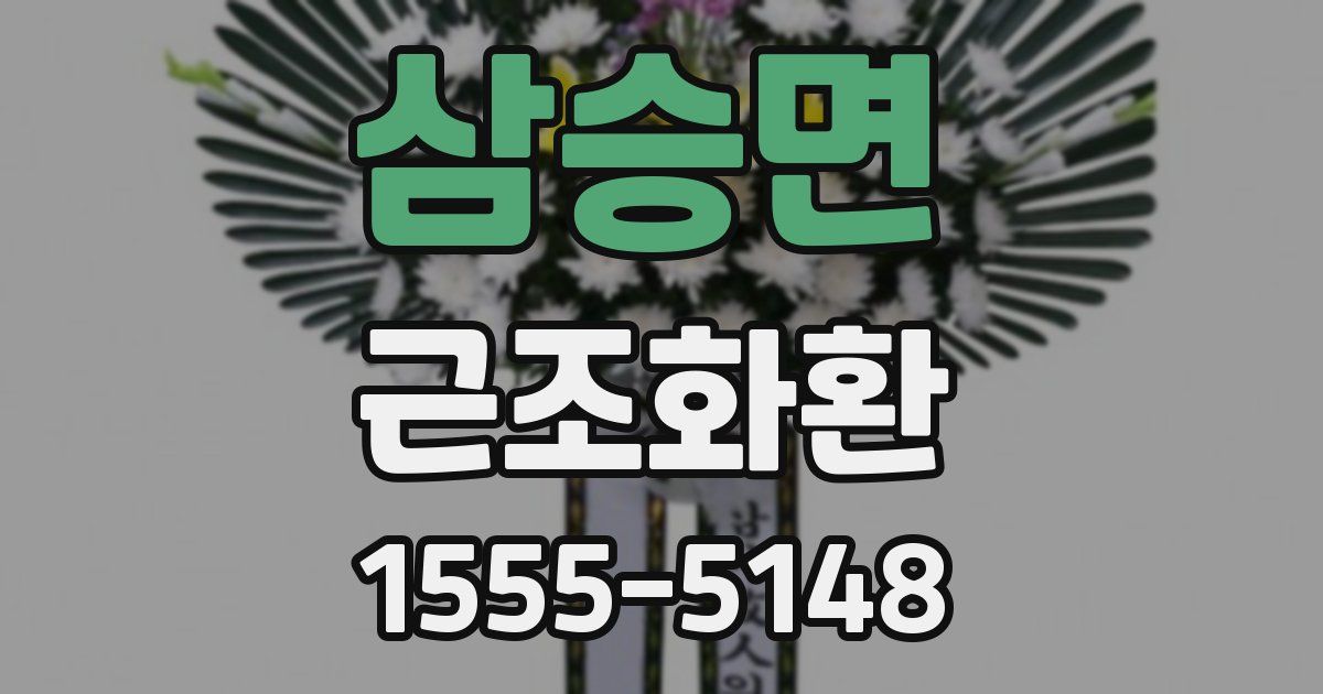 삼승면 근조화환