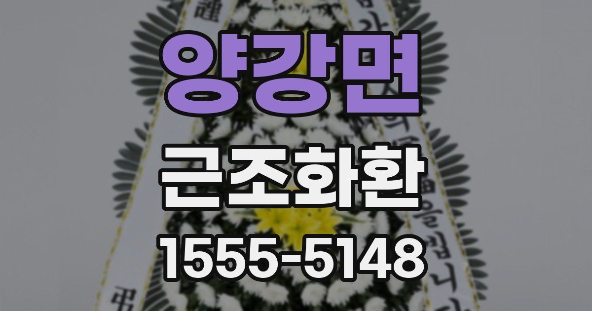 양강면 근조화환