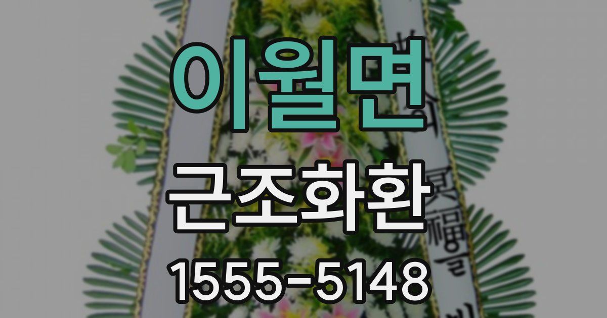 이월면 근조화환