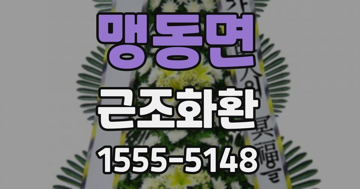 맹동면 근조화환