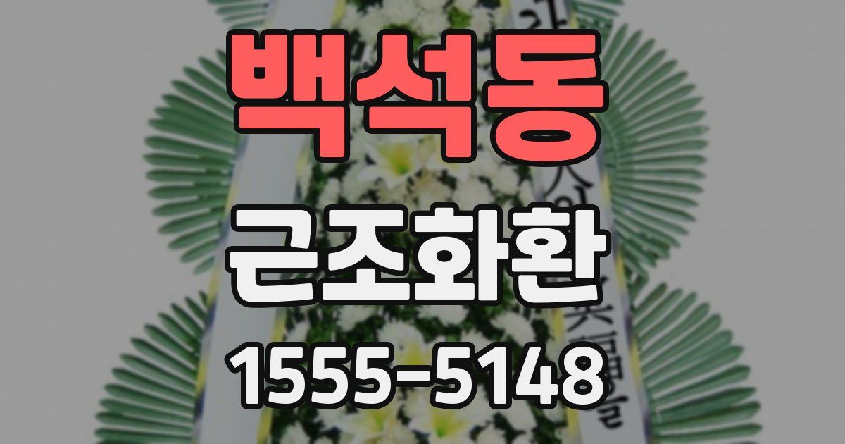 백석동 근조화환