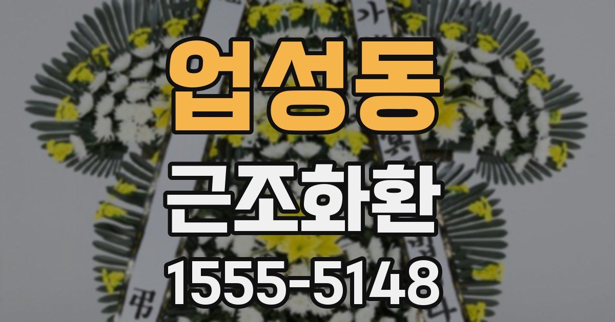 업성동 근조화환