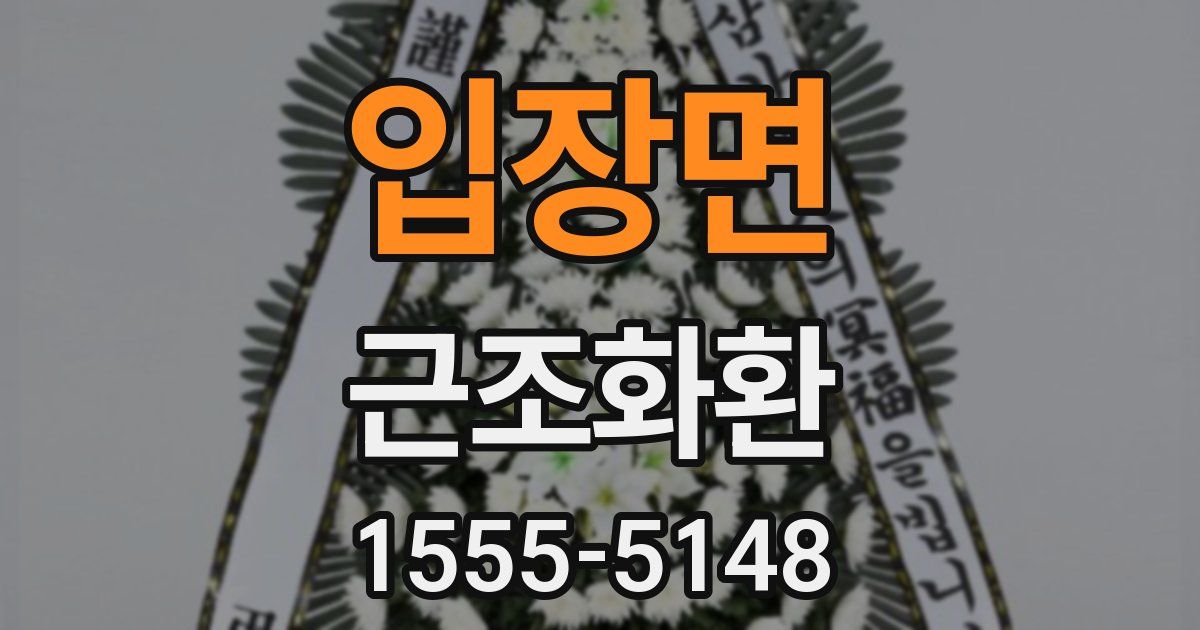 입장면 근조화환