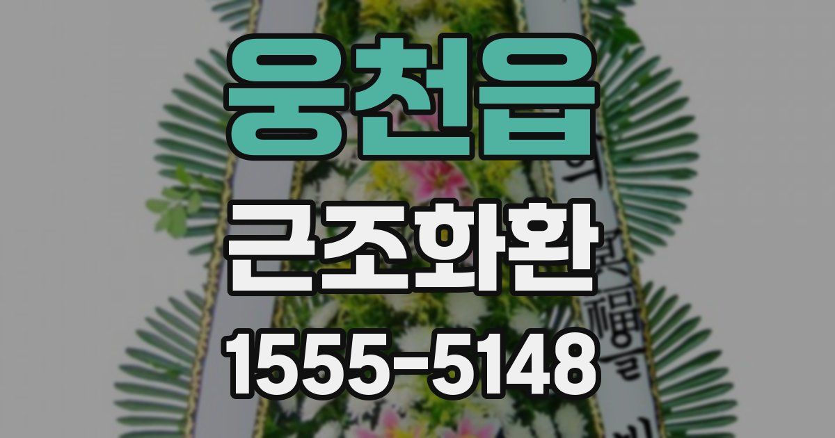 웅천읍 근조화환