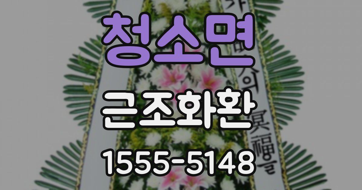 청소면 근조화환
