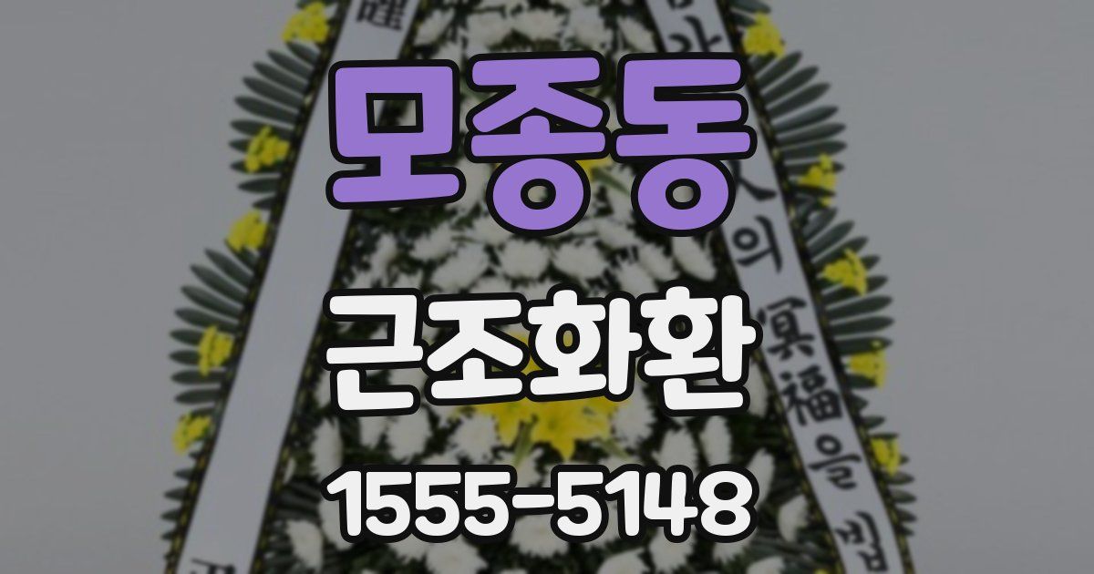 모종동 근조화환