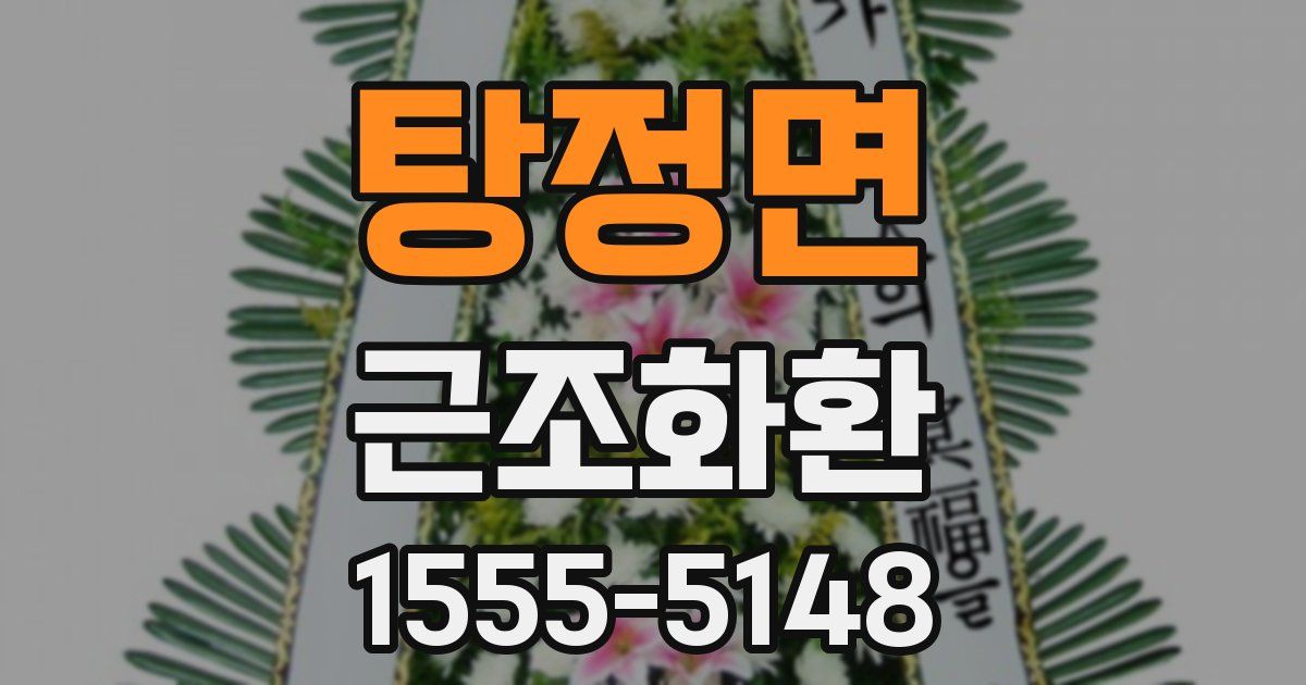 탕정면 근조화환