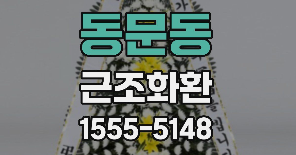 동문동 근조화환