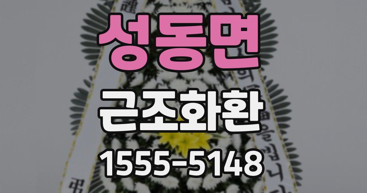 성동면 근조화환