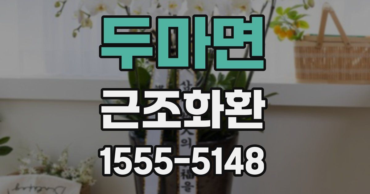두마면 근조화환
