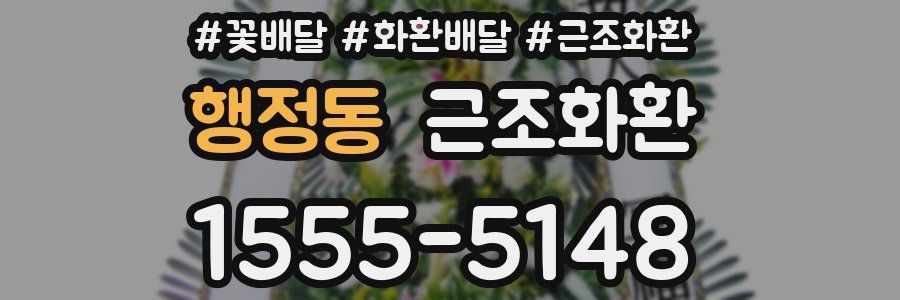 행정동 근조화환