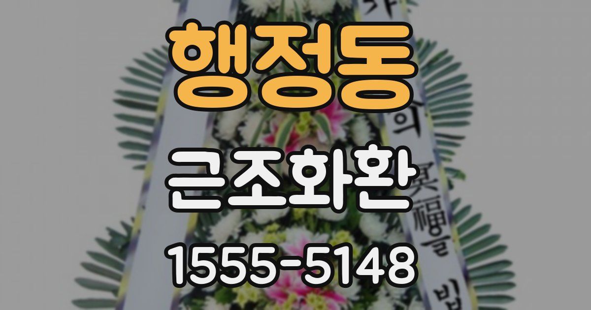 행정동 근조화환