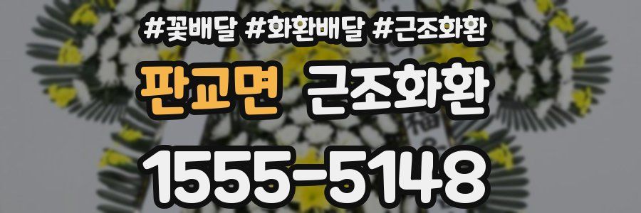 판교면 근조화환