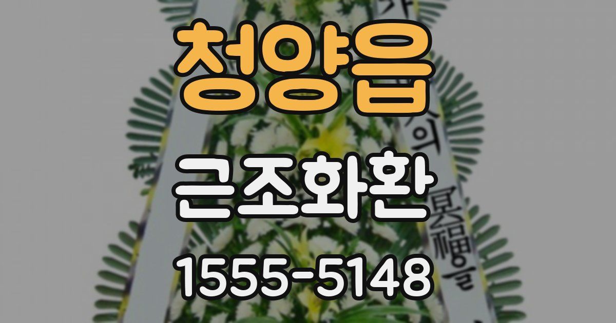 청양읍 근조화환