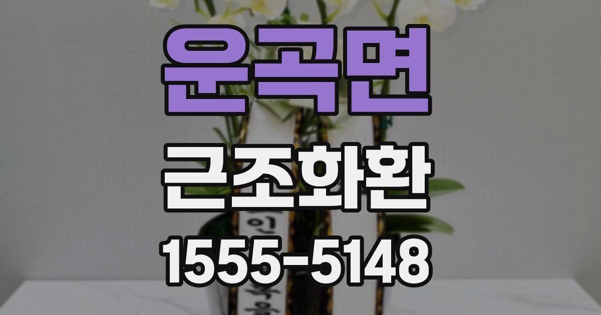 운곡면 근조화환