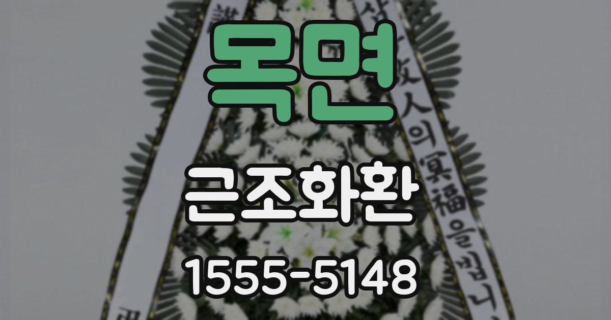 목면 근조화환