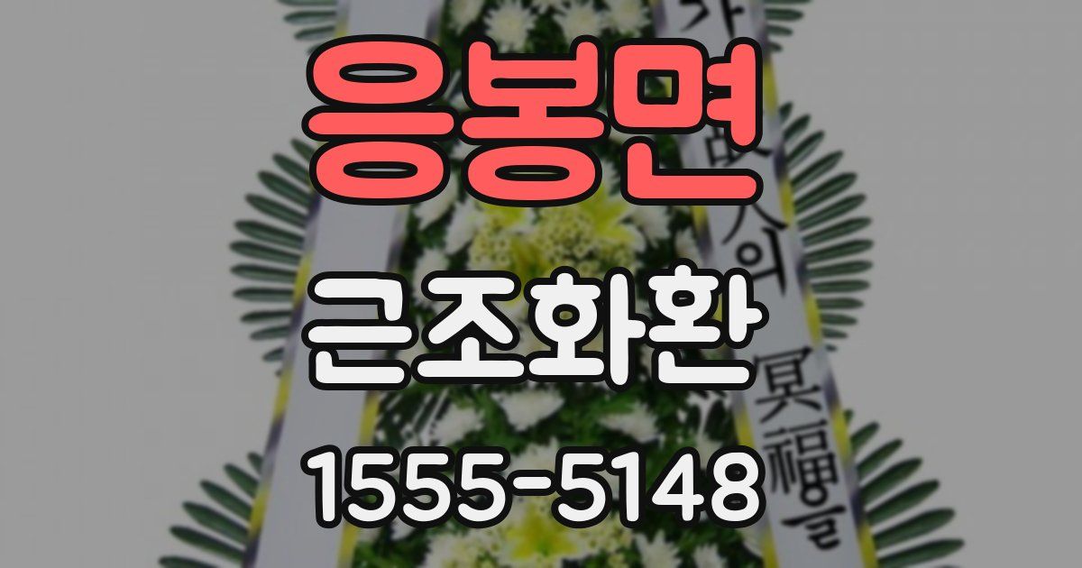 응봉면 근조화환