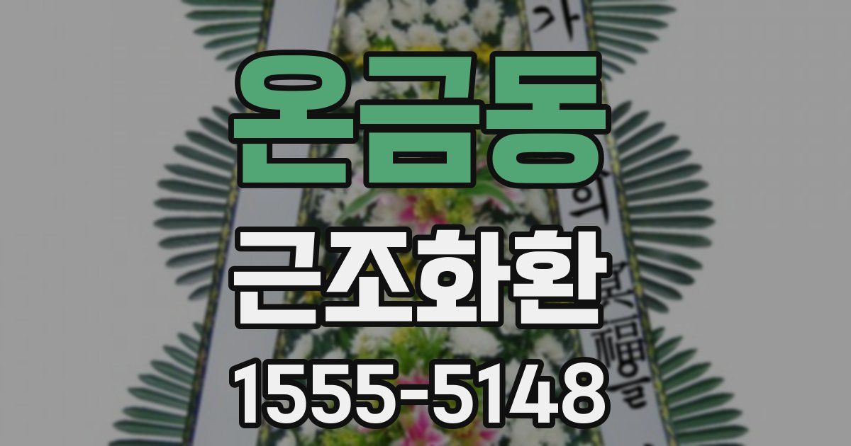 온금동 근조화환