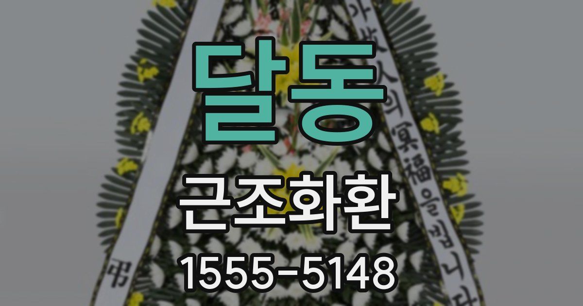 달동 근조화환