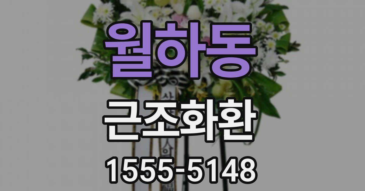 월하동 근조화환
