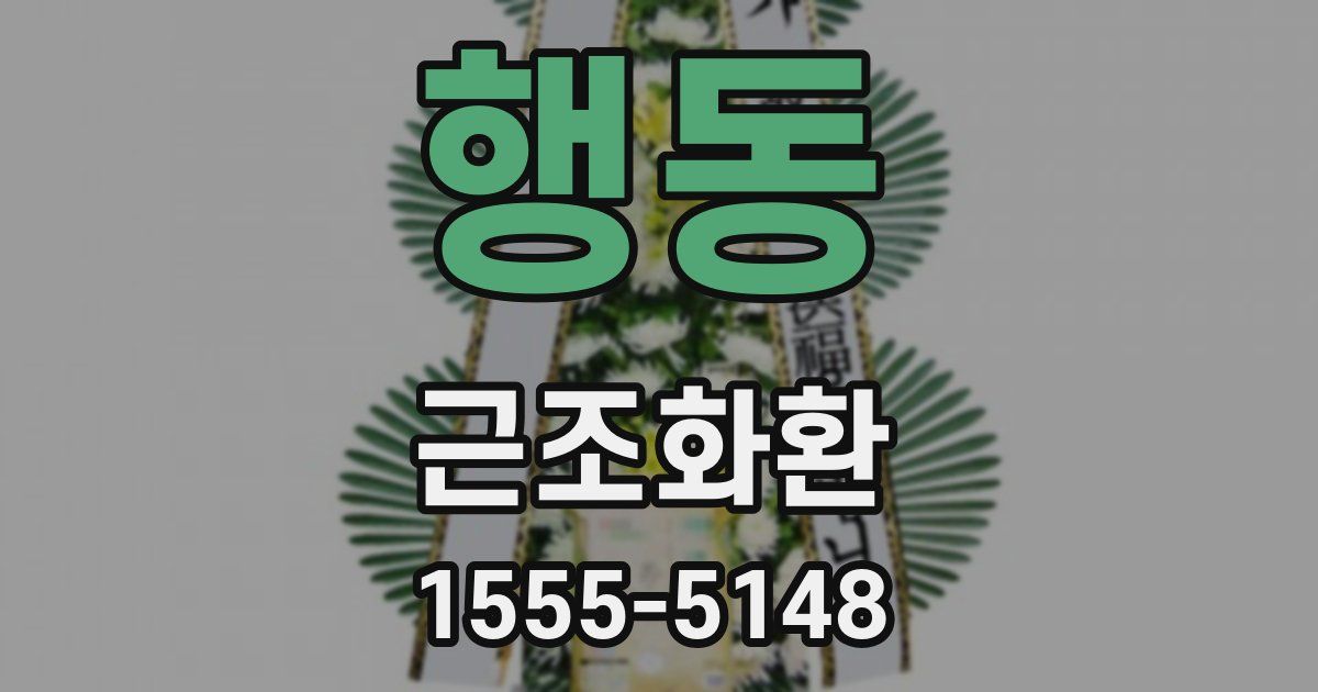 행동 근조화환
