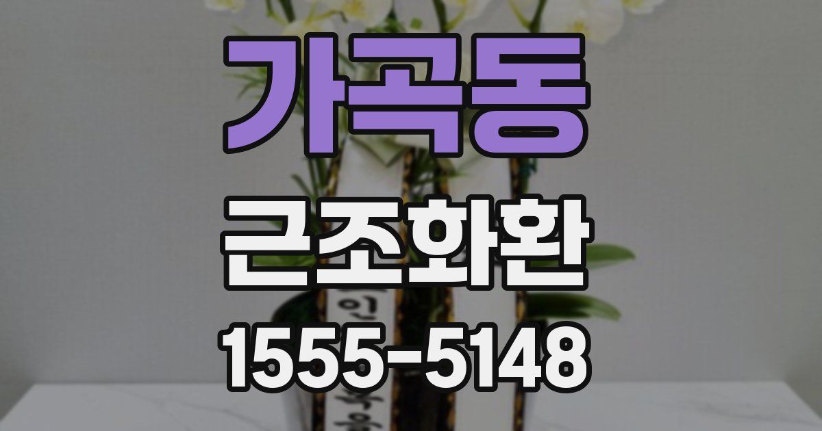 가곡동 근조화환