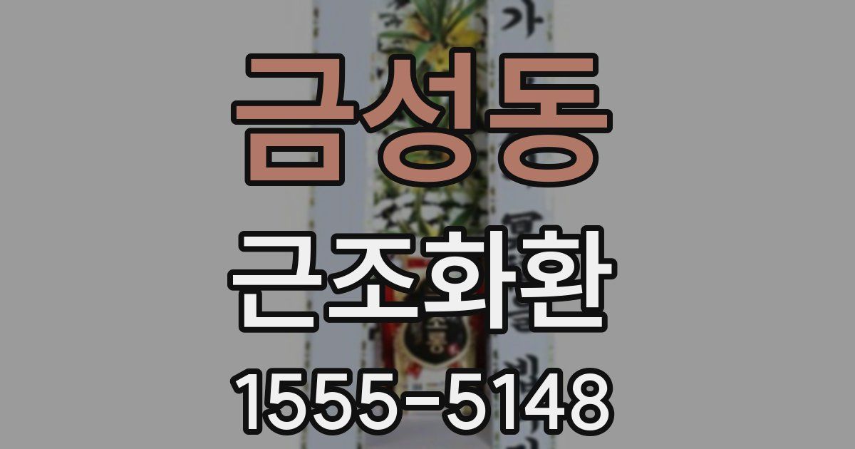 금성동 근조화환