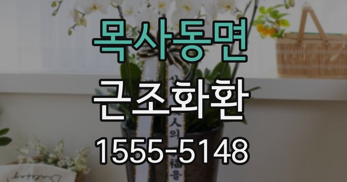 목사동면 근조화환