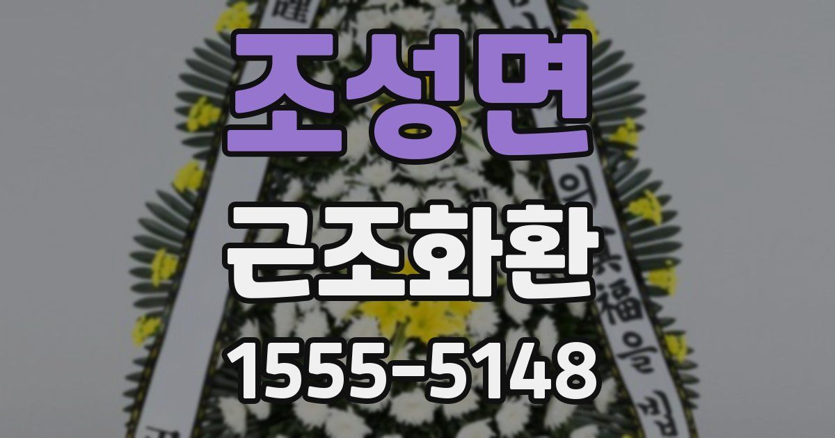 조성면 근조화환