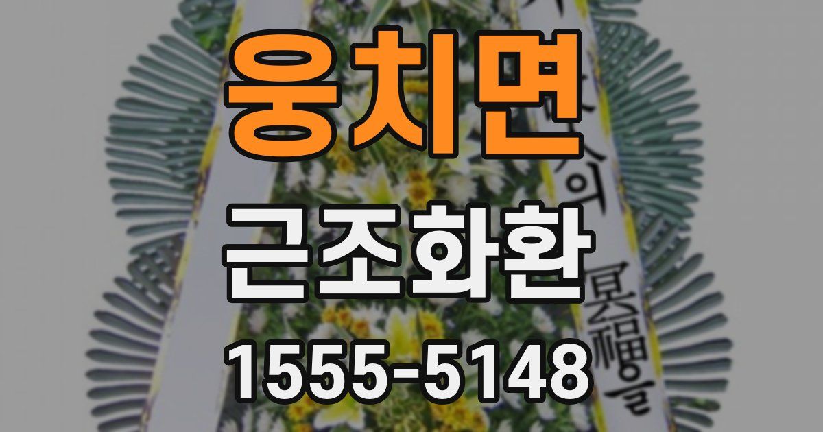 웅치면 근조화환