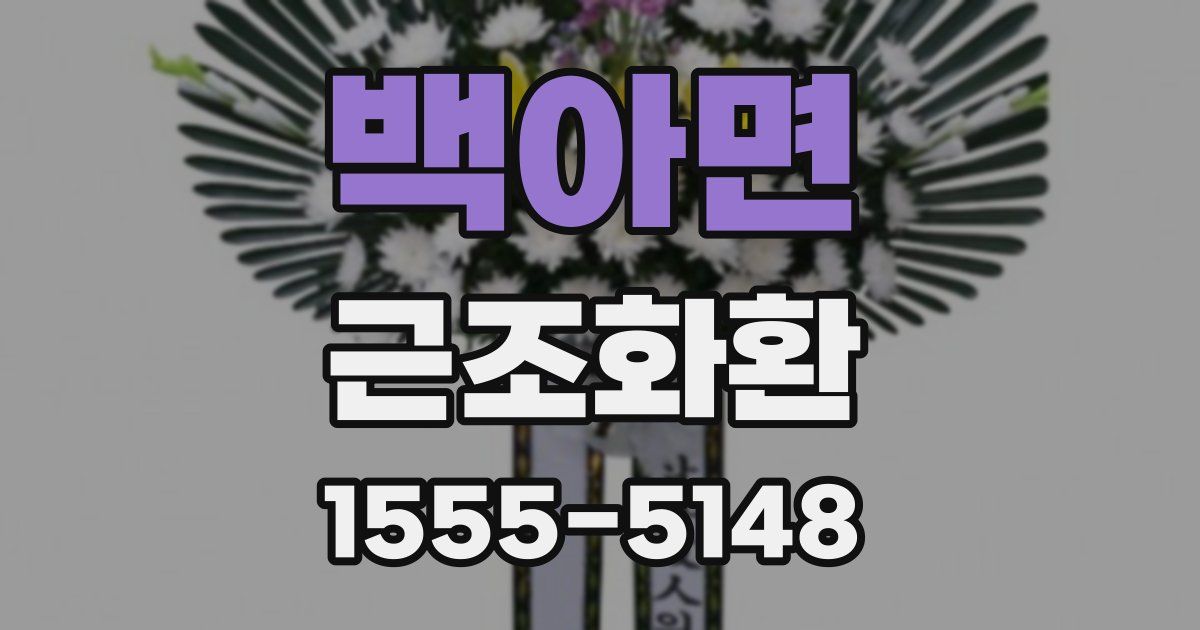 백아면 근조화환
