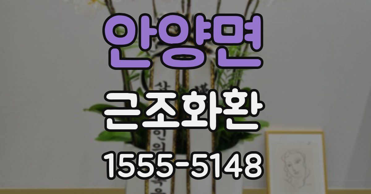 안양면 근조화환