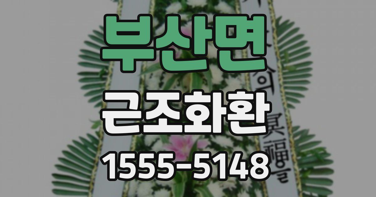 부산면 근조화환