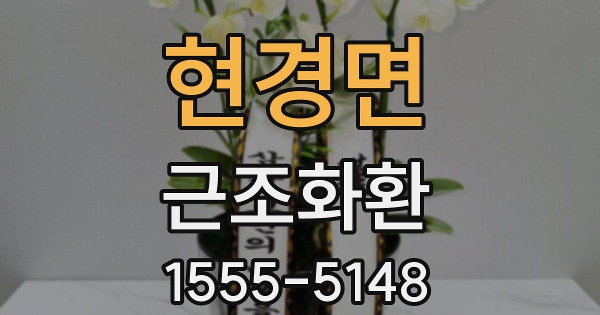 현경면 근조화환