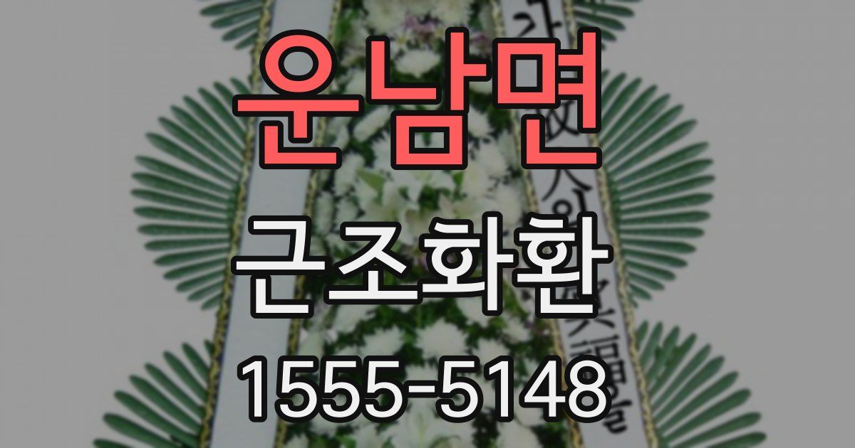운남면 근조화환