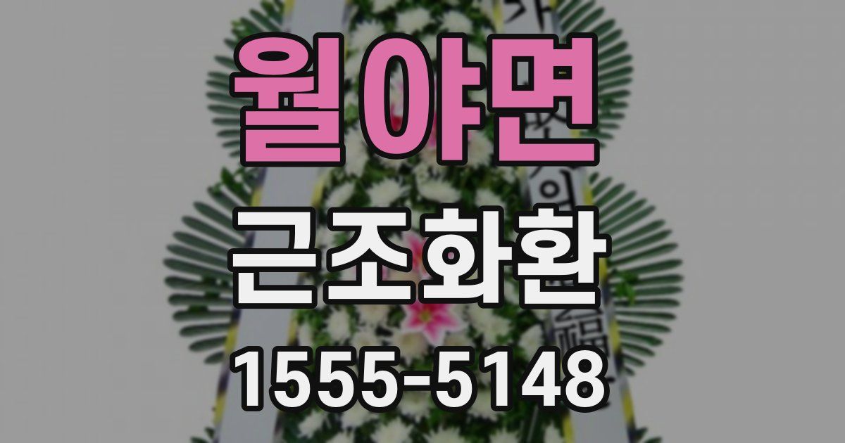 월야면 근조화환
