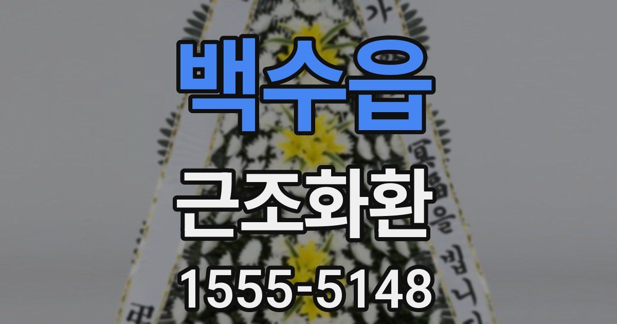백수읍 근조화환