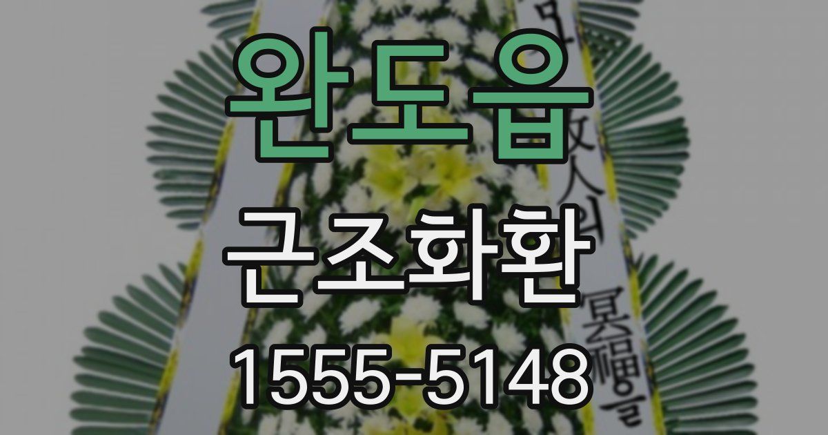 완도읍 근조화환
