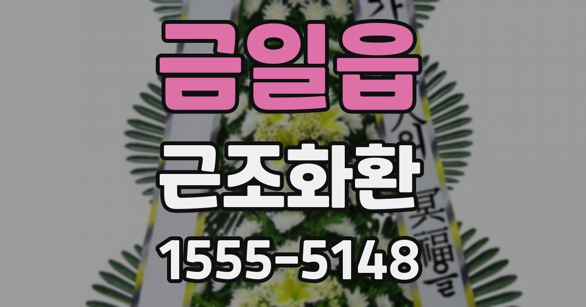 금일읍 근조화환