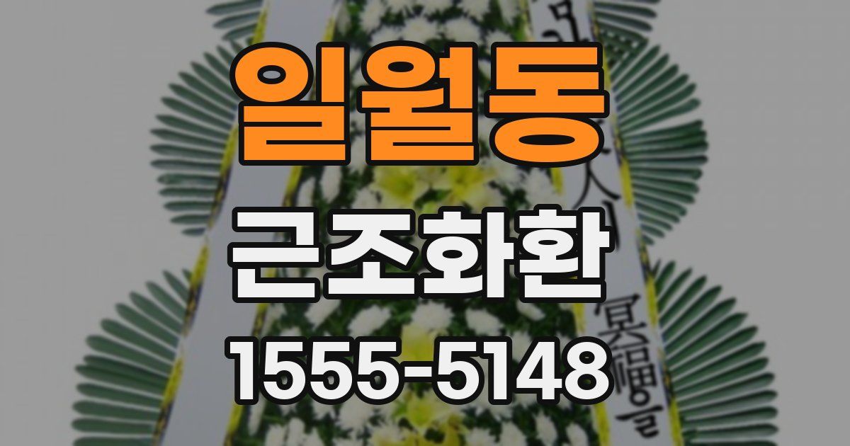 일월동 근조화환