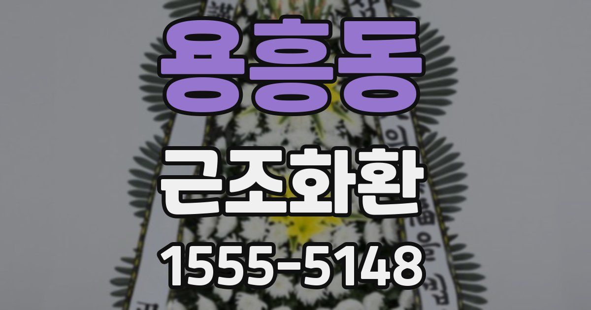 용흥동 근조화환