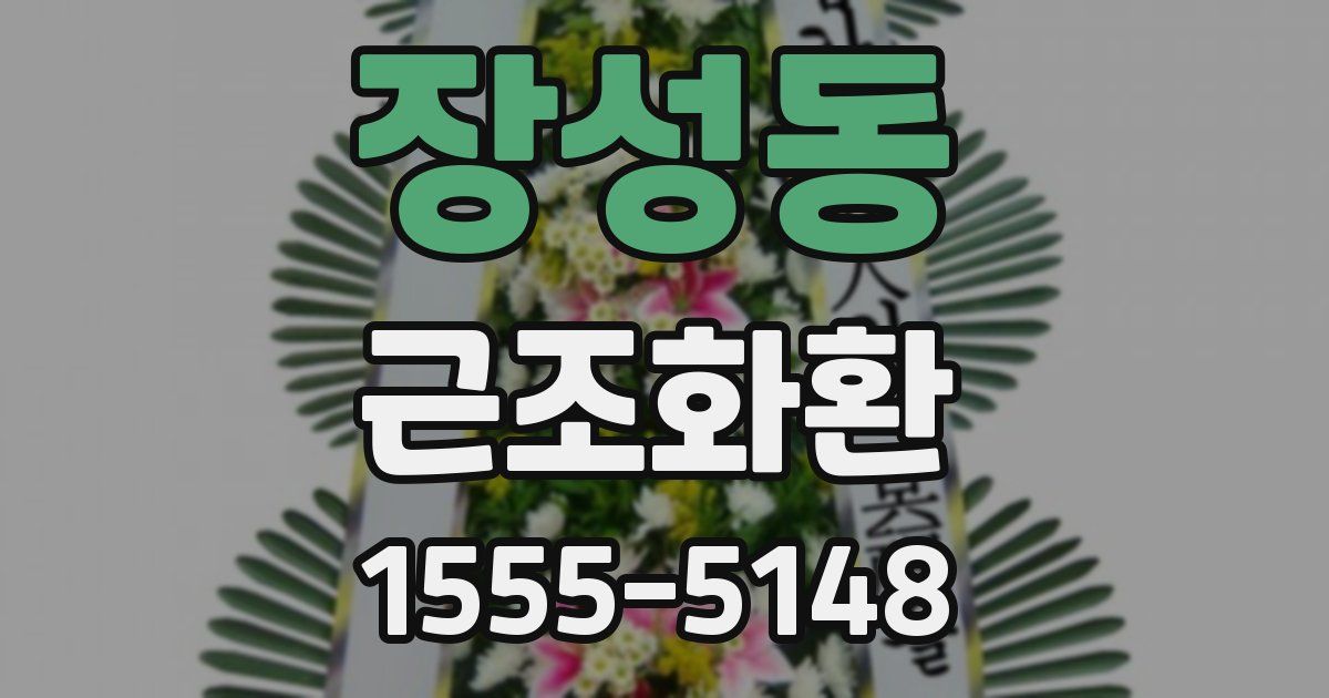 장성동 근조화환