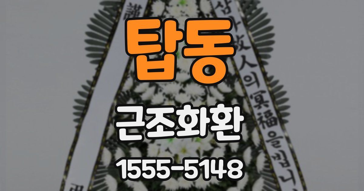 탑동 근조화환